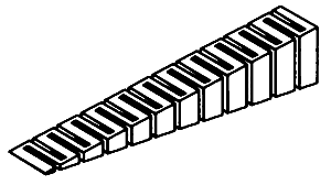 Woodland Scenics ST1411 Sub Terrain, 4% Incline Set (4 Pieces)