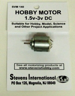 Stevens 140 1.5v to 3v DC Small Electric Motor with Round Sides