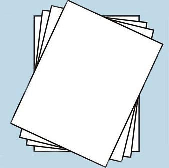 Stevens 4060 8-1/2 x 11" White Decal Paper for Laser Printers 4 Pack