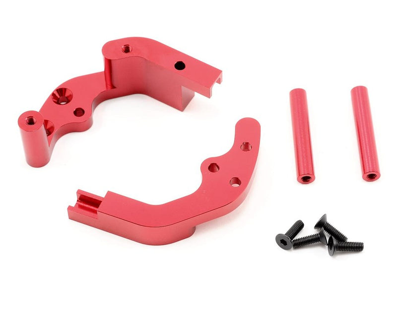 STRC SPTST3677R CNC Machined Aluminum Rear Motor Guard for Slash/Rustler/Bandit (Red)
