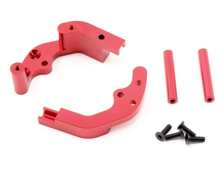 STRC SPTST3677R CNC Machined Aluminum Rear Motor Guard for Slash/Rustler/Bandit (Red)