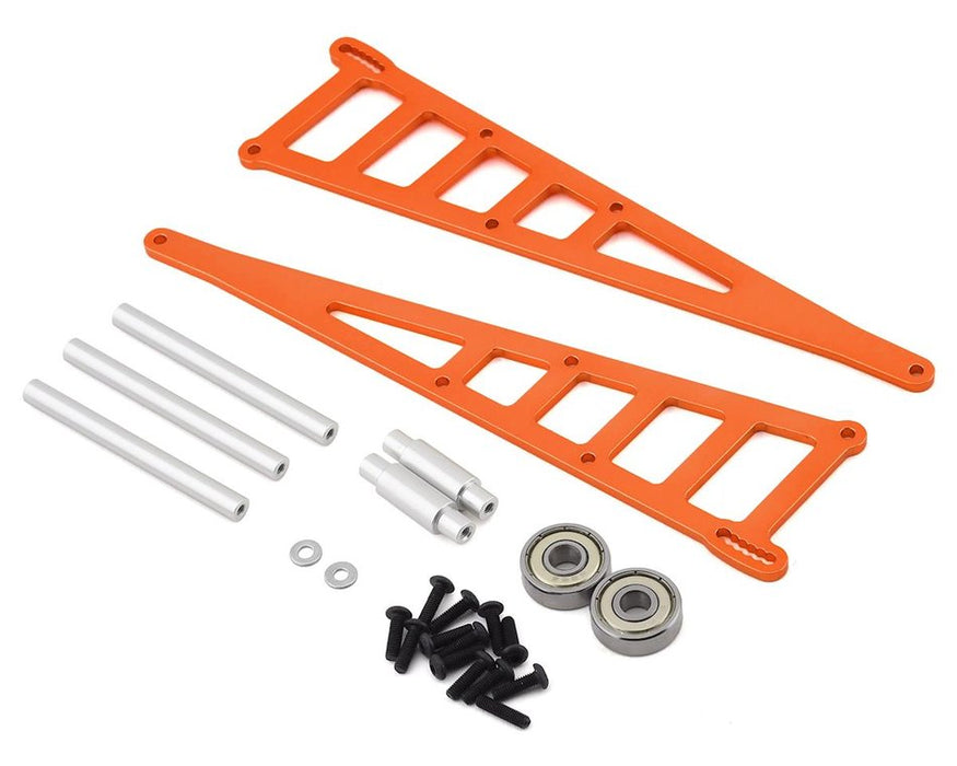STRC SPTST3678WO Orange CNC Aluminum Adjustable Wheelie Bar Kit, Slash 2WD LCG, Rustler, Bandit