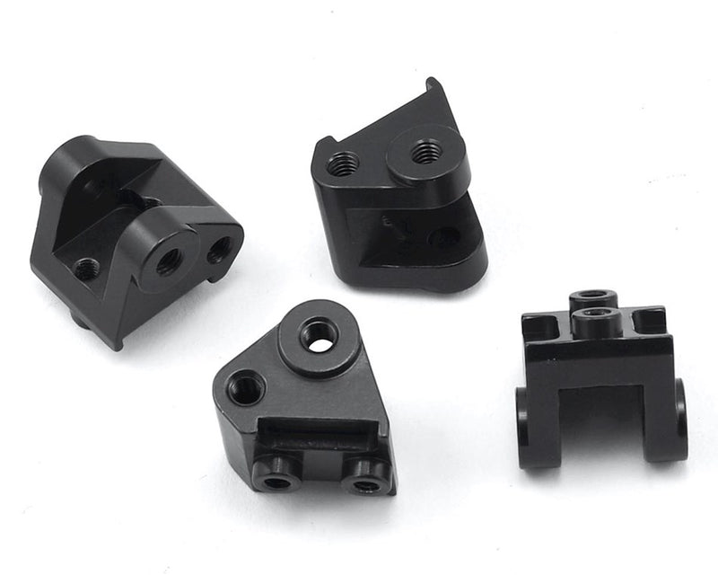 STRC SPTSTA31384XBR Black Brass Lower Shock and Suspension Link Mounts for SCX10 II 4 Pack