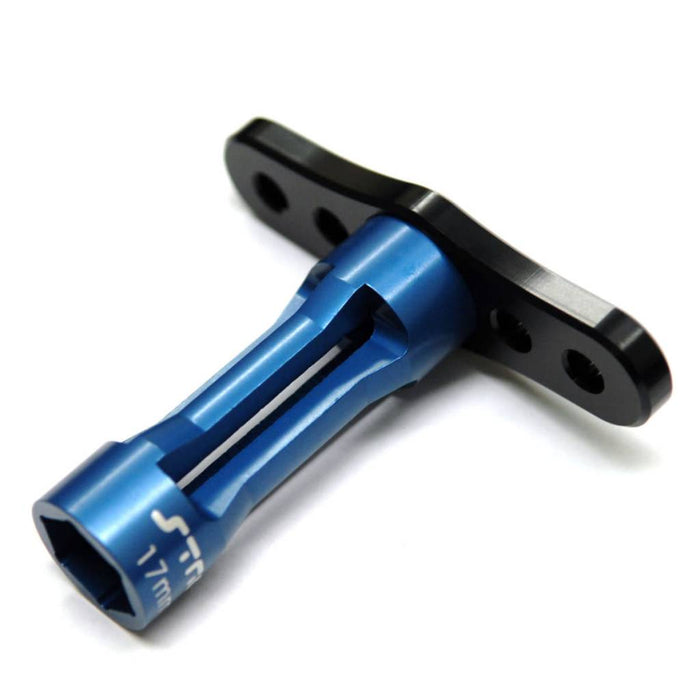 STRC SPTSTRA17BKB CNC Aluminum Long Shank 17mm Hex Nut Wrench