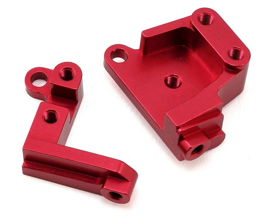STRC STRTA31387R Red CNC Aluminum Servo Mount Brackets for SCX10ii