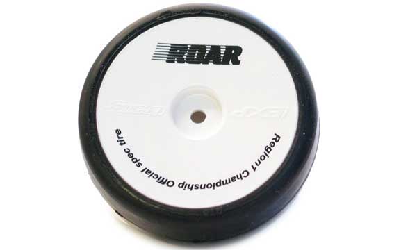 Sweep Racing 2735417 1/10 TC QTS32 True Black Tires on White Dish Wheels