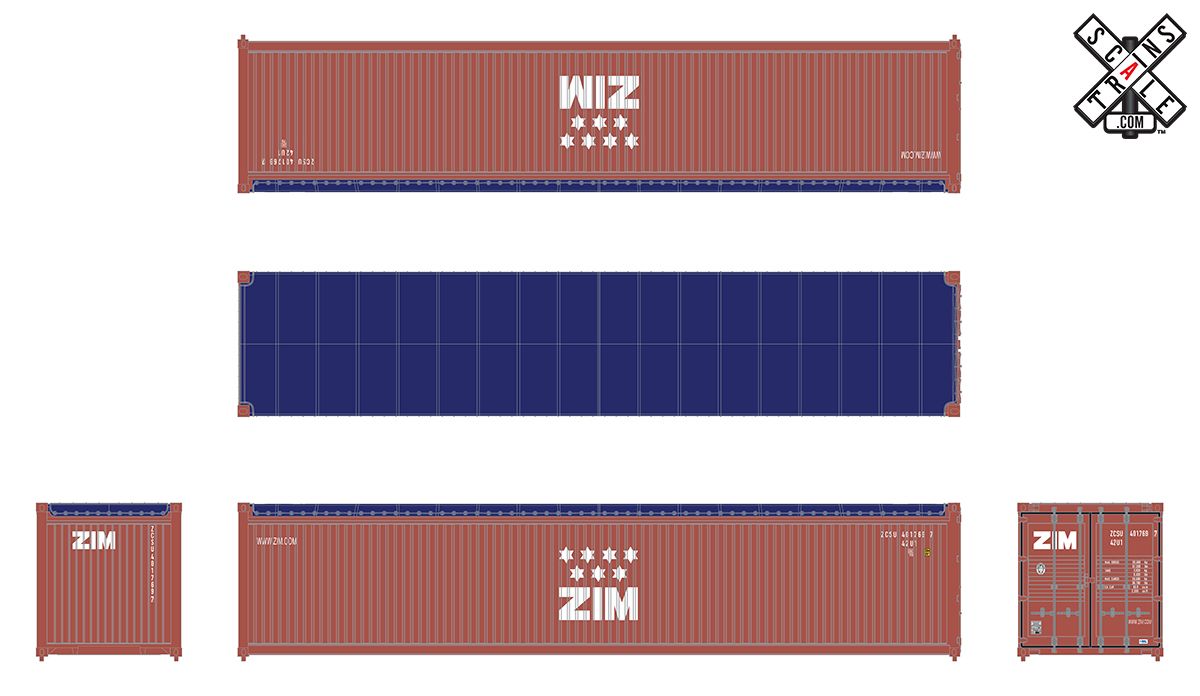 ScaleTrains Operator 11069 HO Scale 40' CIMC Tarp Top Container Zim 401769