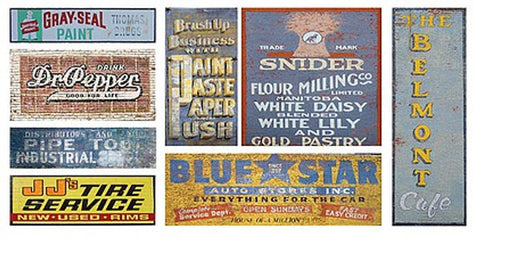 T2 Decals HOGHOS008 HO Scale Ghost Signs Decal Set #08