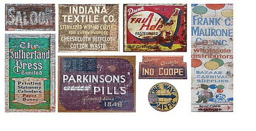 T2 Decals HOGHOS012 HO Scale Ghost Signs Decal Set #12