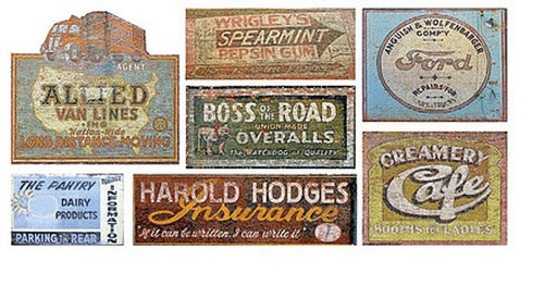 T2 Decals HOGHOS019 HO Scale Ghost Signs Decal Set #19