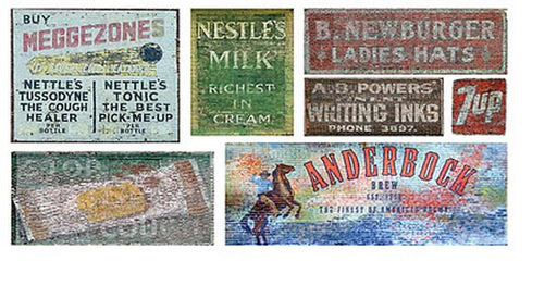 T2 Decals HOGHOS023 HO Scale Ghost Signs Decal Set #23