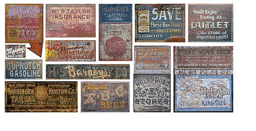 T2 Decals HOGHOS032 HO Scale Ghost Signs Decal Set #32