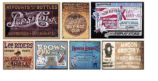 T2 Decals HOGHOS046 HO Scale Ghost Signs Decal Set #46