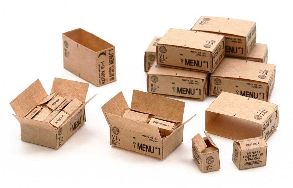 Tamiya 12689 1/35 U.S. 10-in-1 WWII Military Ration Cartons