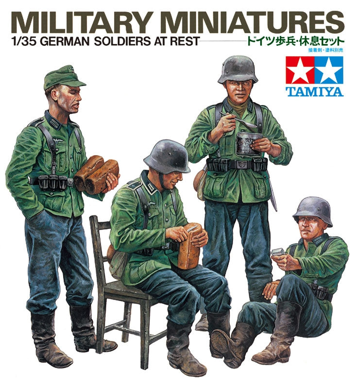 Tamiya 35129 1/35 Military Miniatures German Soldiers at Rest (4)