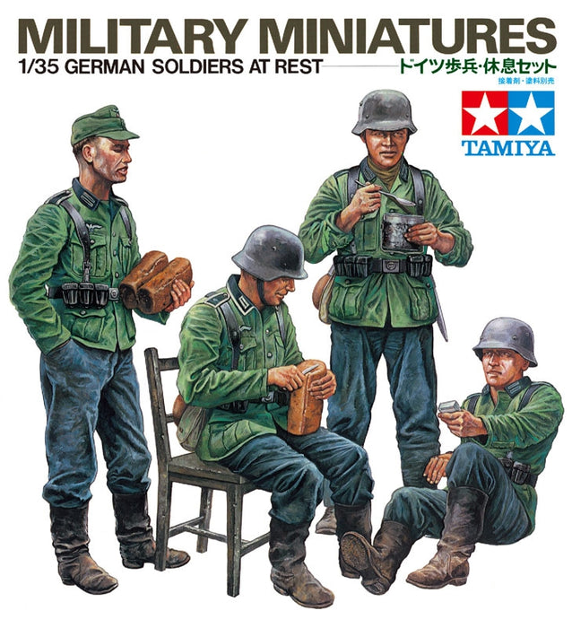 Tamiya 35129 1/35 Military Miniatures German Soldiers at Rest (4)