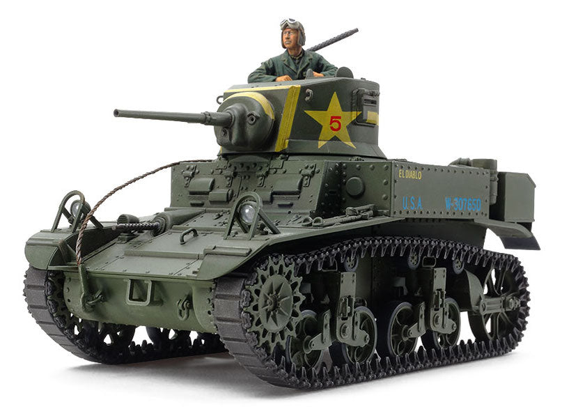 Tamiya 35360 1/35 US M3 Stuart Late Production Light Tank Plastic Model Kit
