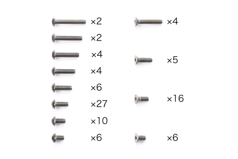 Tamiya 47476 TA08 Titanium Screw Set
