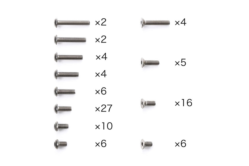 Tamiya 47476 TA08 Titanium Screw Set