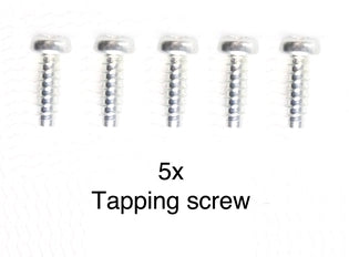 Tamiya 50575 2.6X10mm Self Tapping Screw 5-Pack