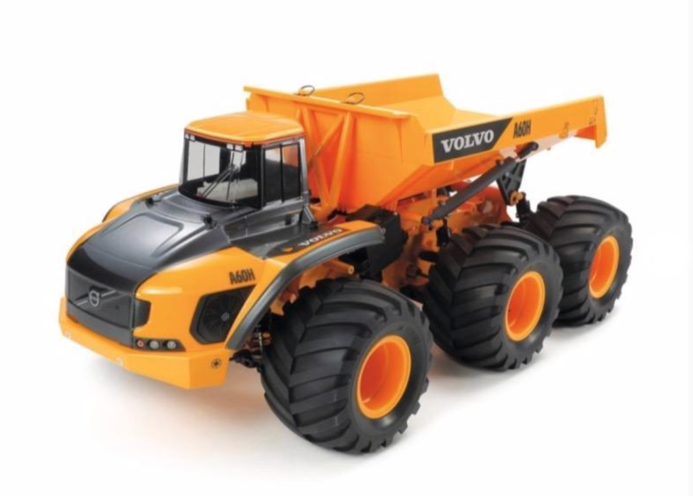 Tamiya 58676 1/24 Volvo A60H Hauler 6x6 G6-01 Kit with Pre-Painted Cab