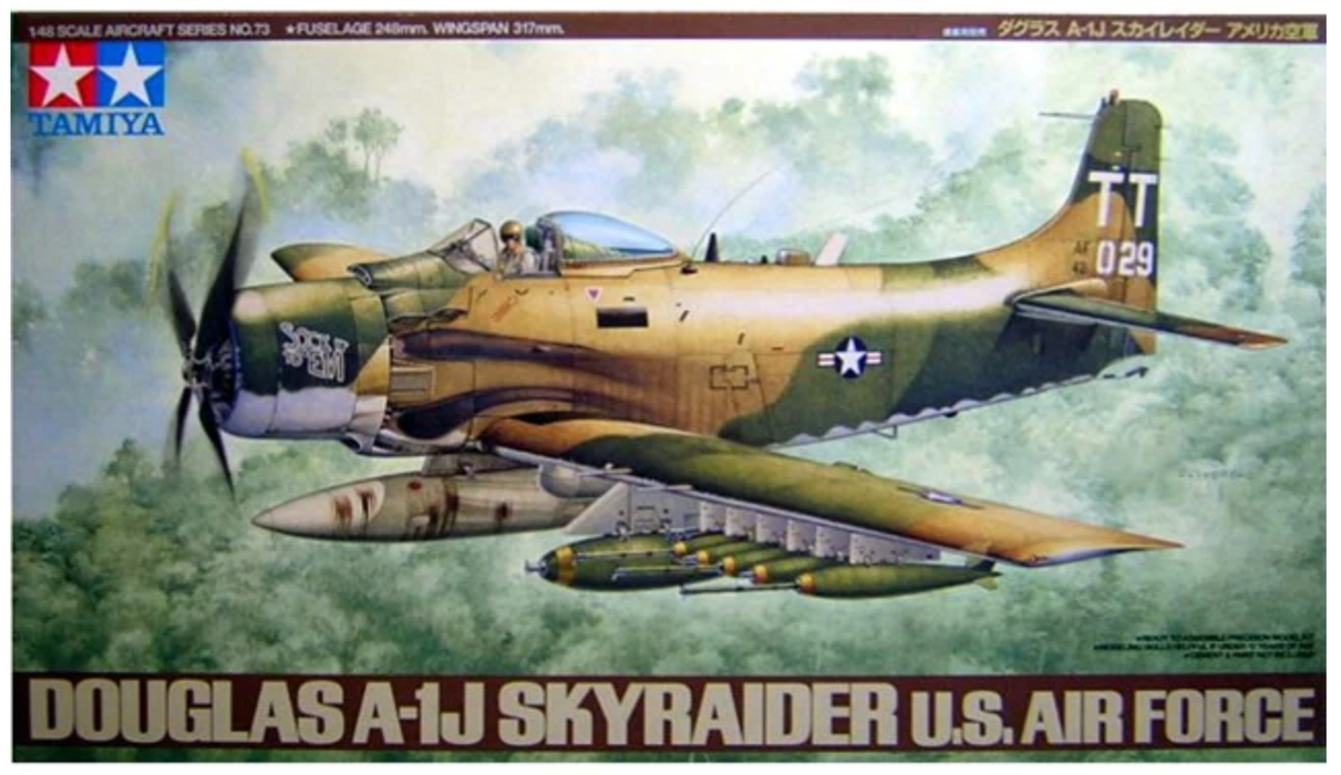 Tamiya 61073 1/48 Douglas A-1J Skyraider U.S. Air Force NOS