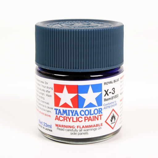 Tamiya 81003 Acrylic X-4 Gloss Royal Blue 23ml (3/4oz)