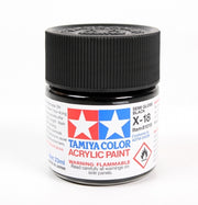 Tamiya 81018 Acrylic Model Paint X18 Semi Gloss Black 3/4oz