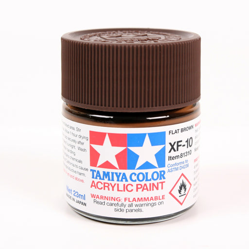 Tamiya 81310 Acrylic Model Paint XF10 Flat Brown 3/4oz