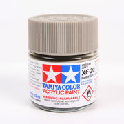 Tamiya 81320 Acrylic Model Paint XF-20 Flat Medium Gray 23ml (3/4oz)