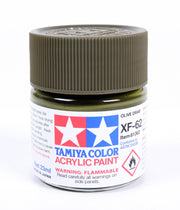 Tamiya 81362 Acrylic Model Paint XF-62 Flat Olive Drab 23ml (3/4oz)