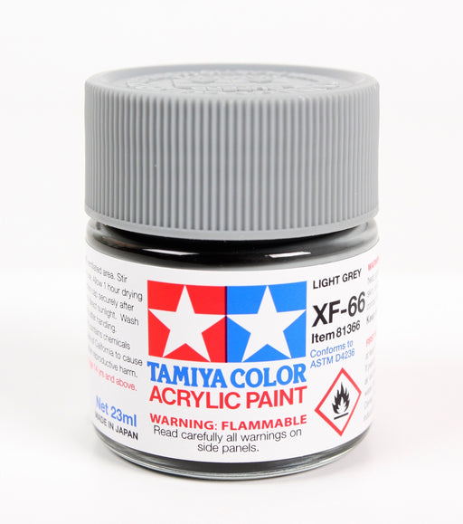 Tamiya 81366 Acrylic Model Paint XF-66 Flat Light Gray 23ml (3/4oz)