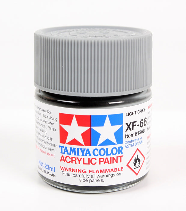 Tamiya 81366 Acrylic Model Paint XF-66 Flat Light Gray 23ml (3/4oz)