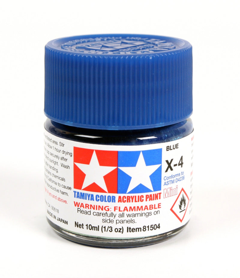 Tamiya 81504 Acrylic Mini MX4 Blue Gloss Finish