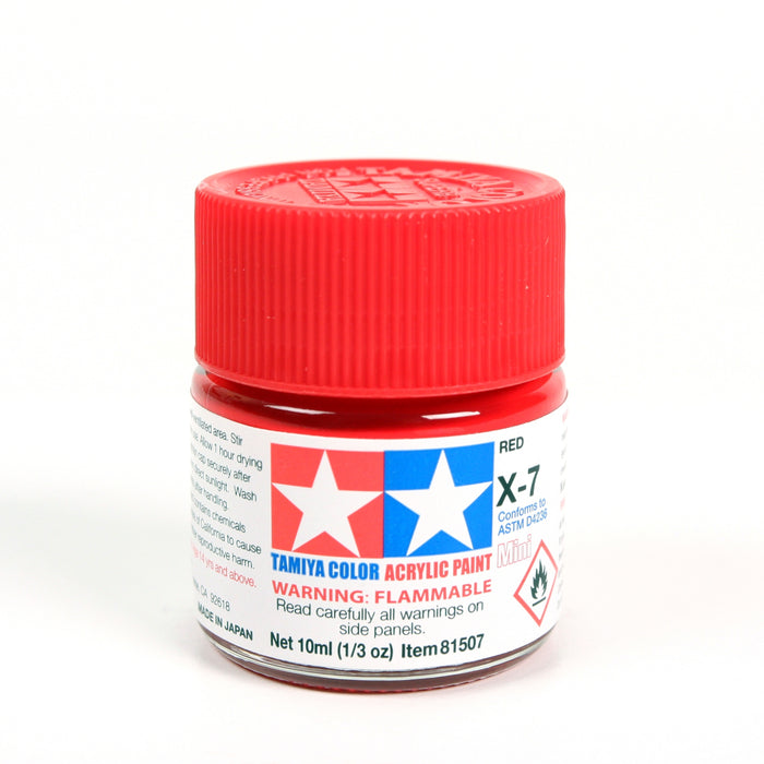 Tamiya 81507 Acrylic Mini X7 Red