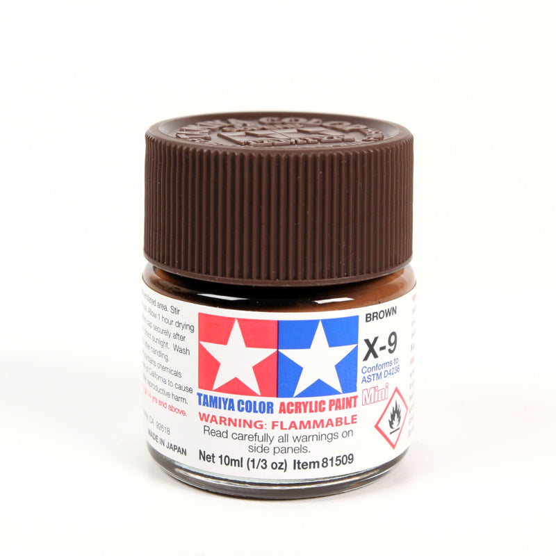 Tamiya 81509 Acrylic Mini MX6 Brown Gloss Finish