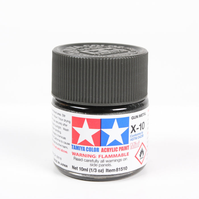 Tamiya 81510 Acrylic Mini X10 Gun Metal
