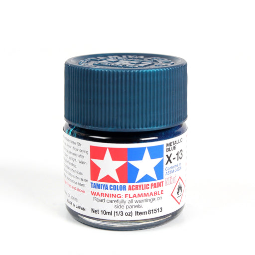Tamiya 81513 Acrylic Mini MX13 Metallic Blue Gloss Finish