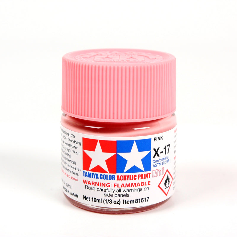 Tamiya 81517 Acrylic Mini X-17 Pink 10ml (1/3oz)