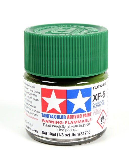 Tamiya 81705 Acrylic Mini XF5 Flat Green