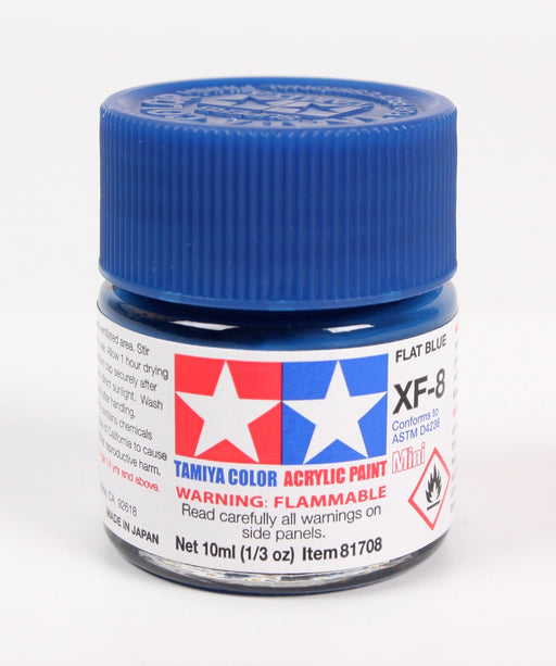 Tamiya 81708 Acrylic Mini XF8 Flat Blue