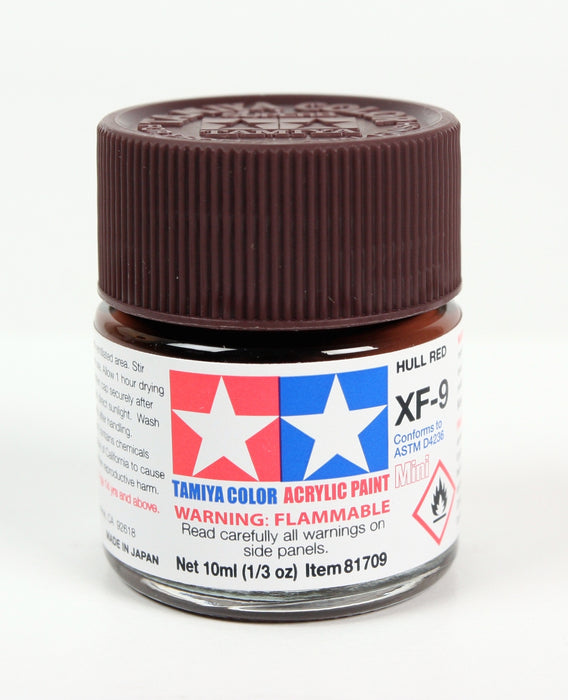 Tamiya 81709 Acrylic Mini XF9 Hull Red