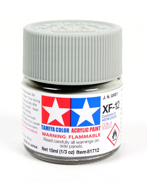 Tamiya 81712 Acrylic Mini XF12 J.N. Gray Matt Finish