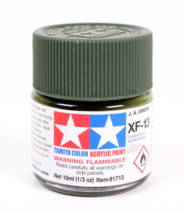 Tamiya 81713 Acrylic Mini XF13 J.A. Green Matte Finish