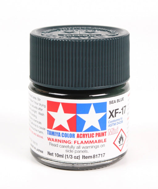 Tamiya 81717 Acrylic Mini MXF17 Sea Blue Matte Finish