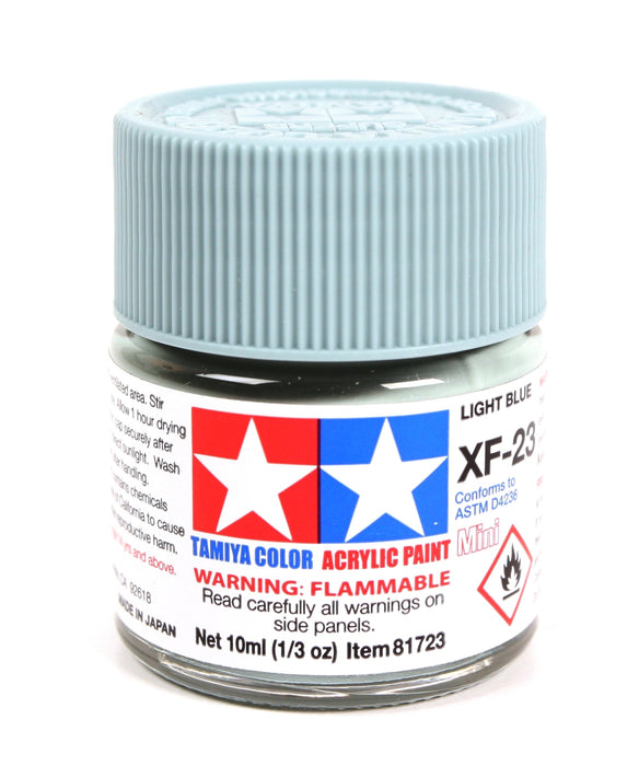 Tamiya 81723 Acrylic Mini XF23 Light Blue Matte Finish