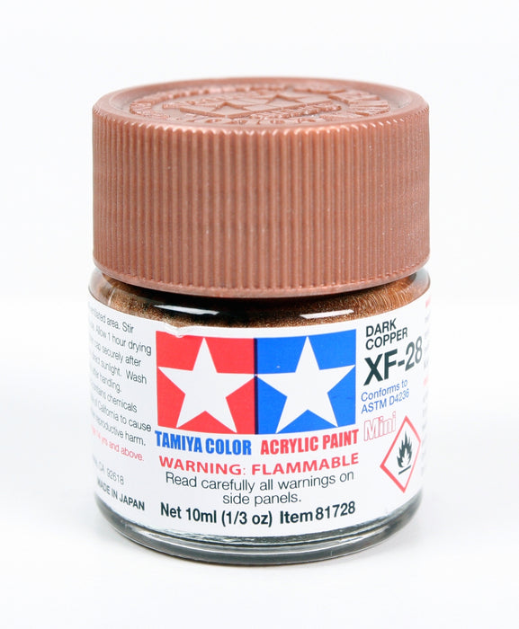 Tamiya 81728 Acrylic Mini XF28 Dark Copper Matte Finish