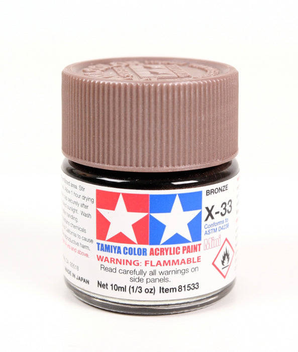 Tamiya 81533 Acrylic Mini X33 Metallic Bronze