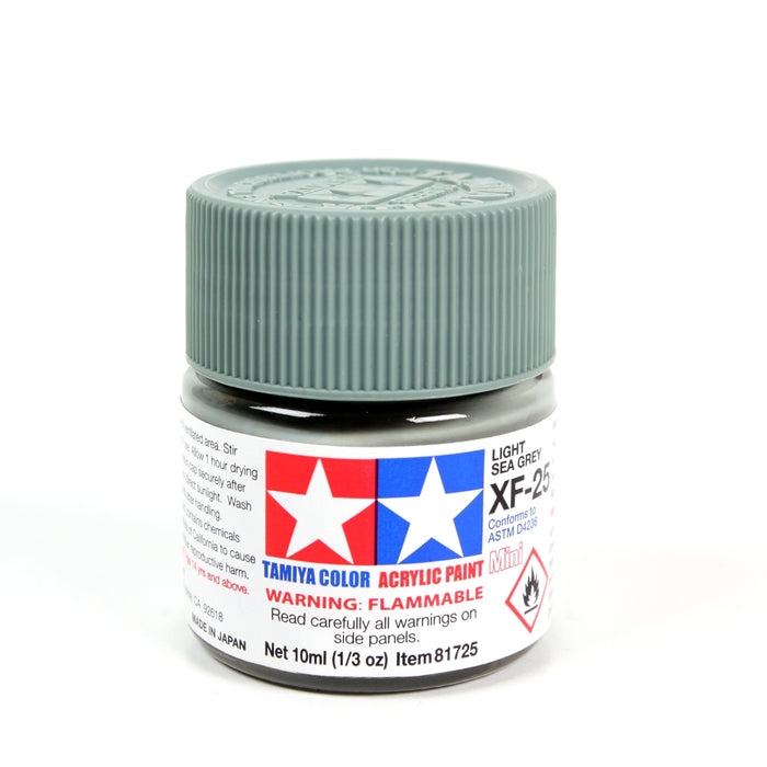 Tamiya 81725 Acrylic Mini XF-25 Light Sea Grey 10ml (1/3 oz)