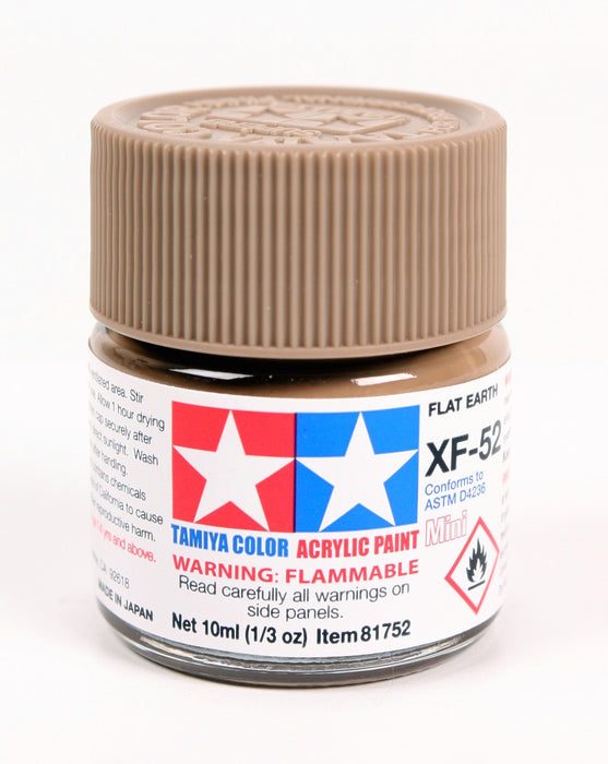Tamiya 81752 Acrylic Mini XF52 Flat Earth Matte Finish